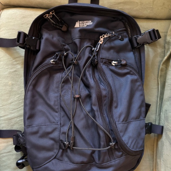 Vintage Mountain Equipment Co-op Daypack Backpack - Navy Blue - Picture 1 of 11